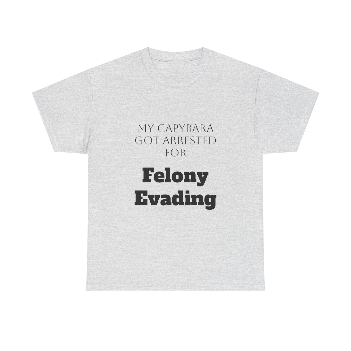 Capybara Mugshot Cotton T-Shirt