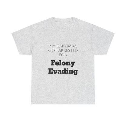 Capybara Mugshot Cotton T-Shirt