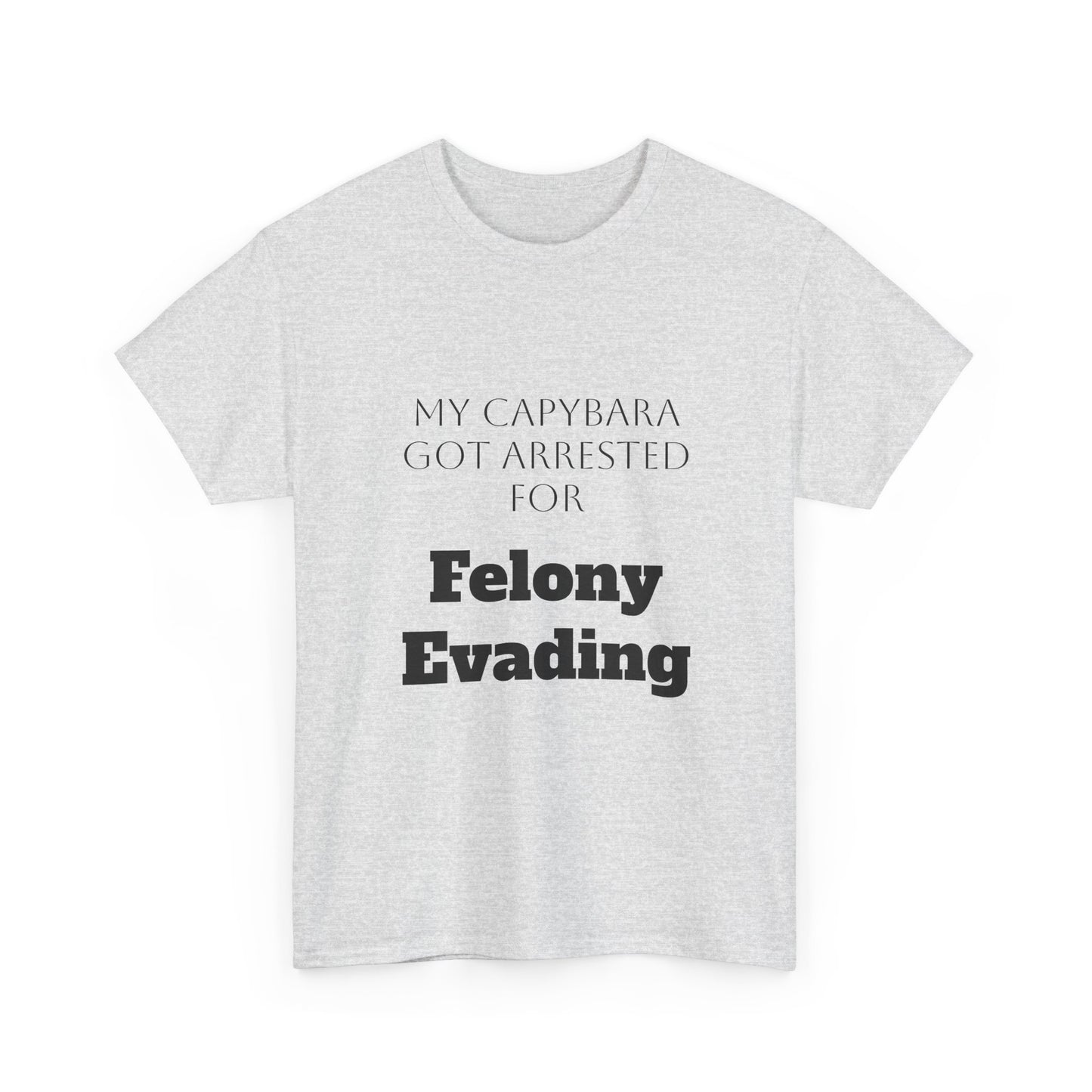 Capybara Mugshot Cotton T-Shirt