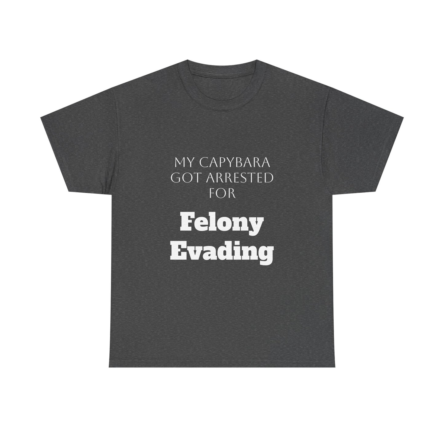 Capybara Mugshot Cotton T-Shirt