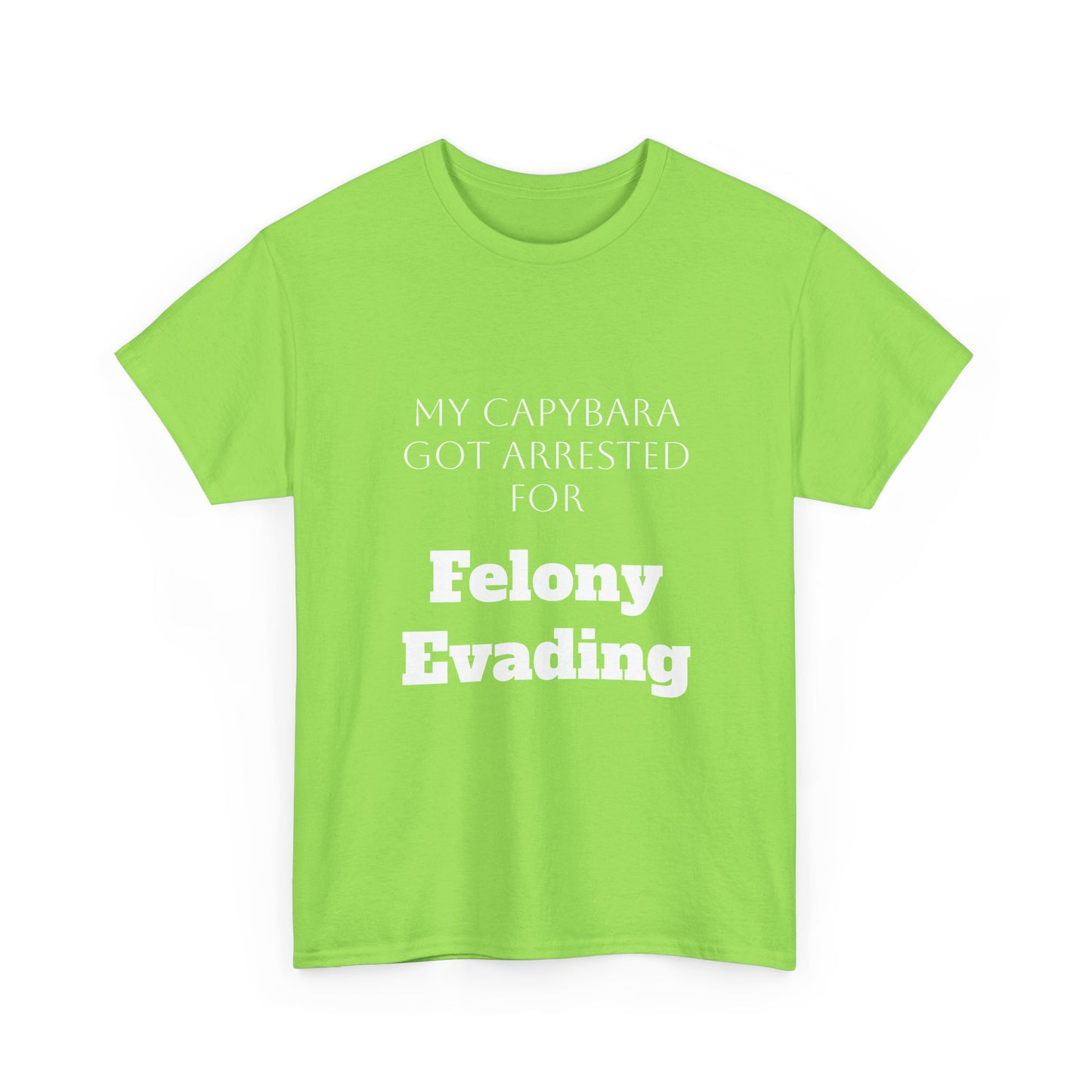 Capybara Mugshot Cotton T-Shirt