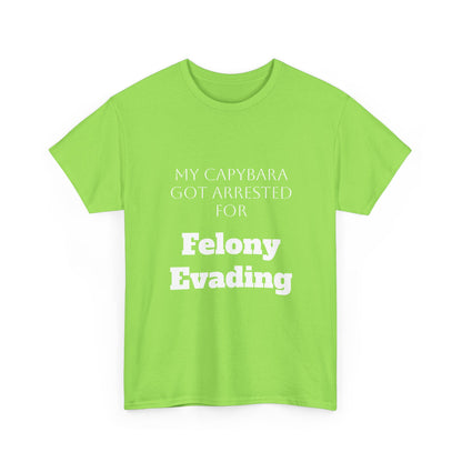 Capybara Mugshot Cotton T-Shirt