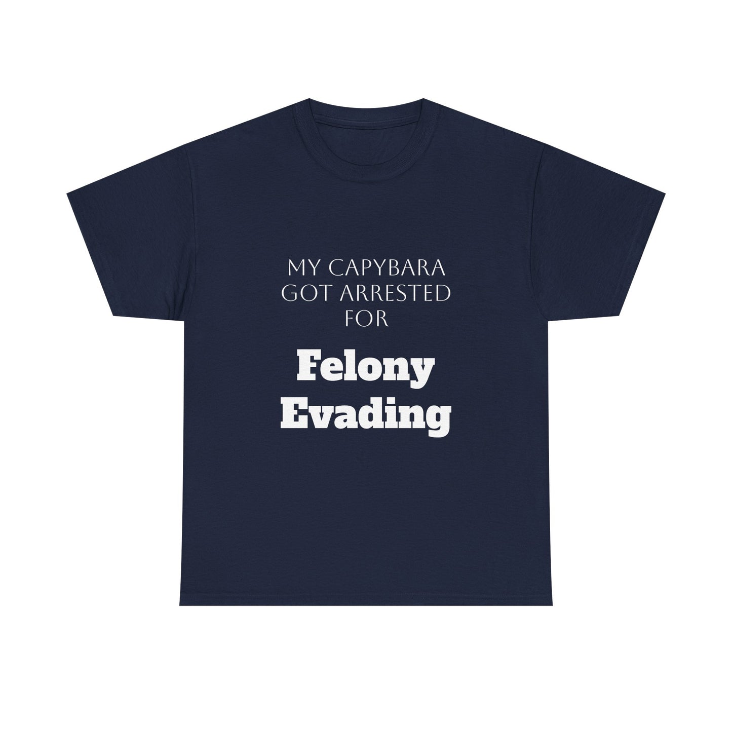 Capybara Mugshot Cotton T-Shirt
