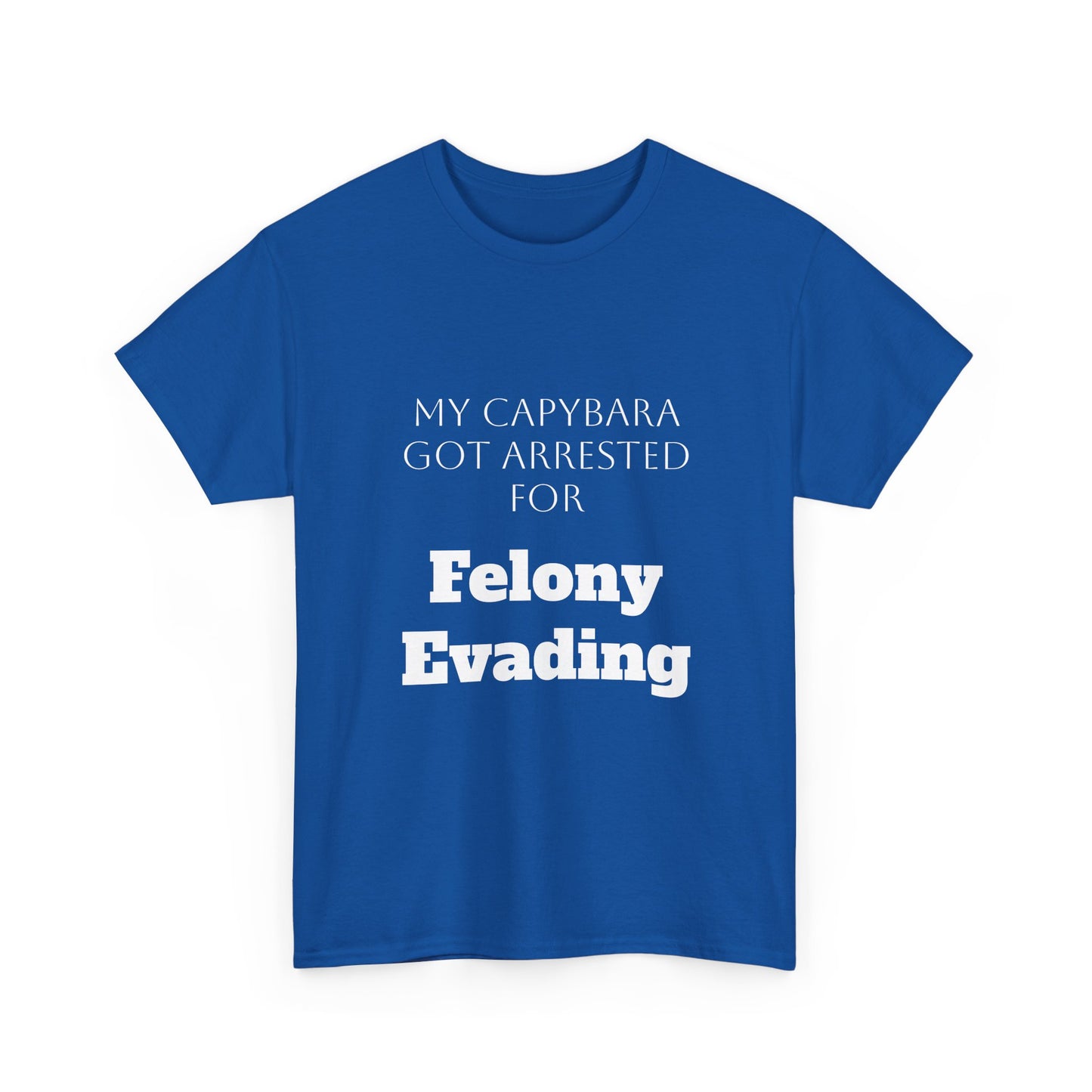 Capybara Mugshot Cotton T-Shirt