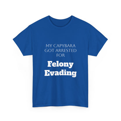 Capybara Mugshot Cotton T-Shirt