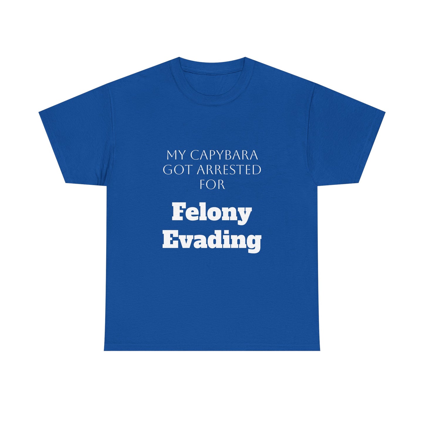 Capybara Mugshot Cotton T-Shirt