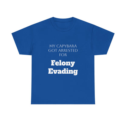 Capybara Mugshot Cotton T-Shirt