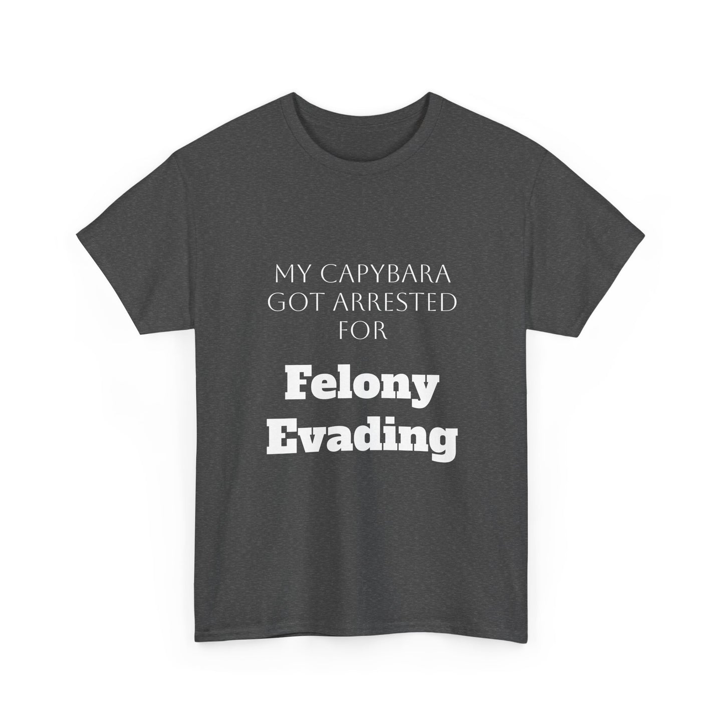 Capybara Mugshot Cotton T-Shirt