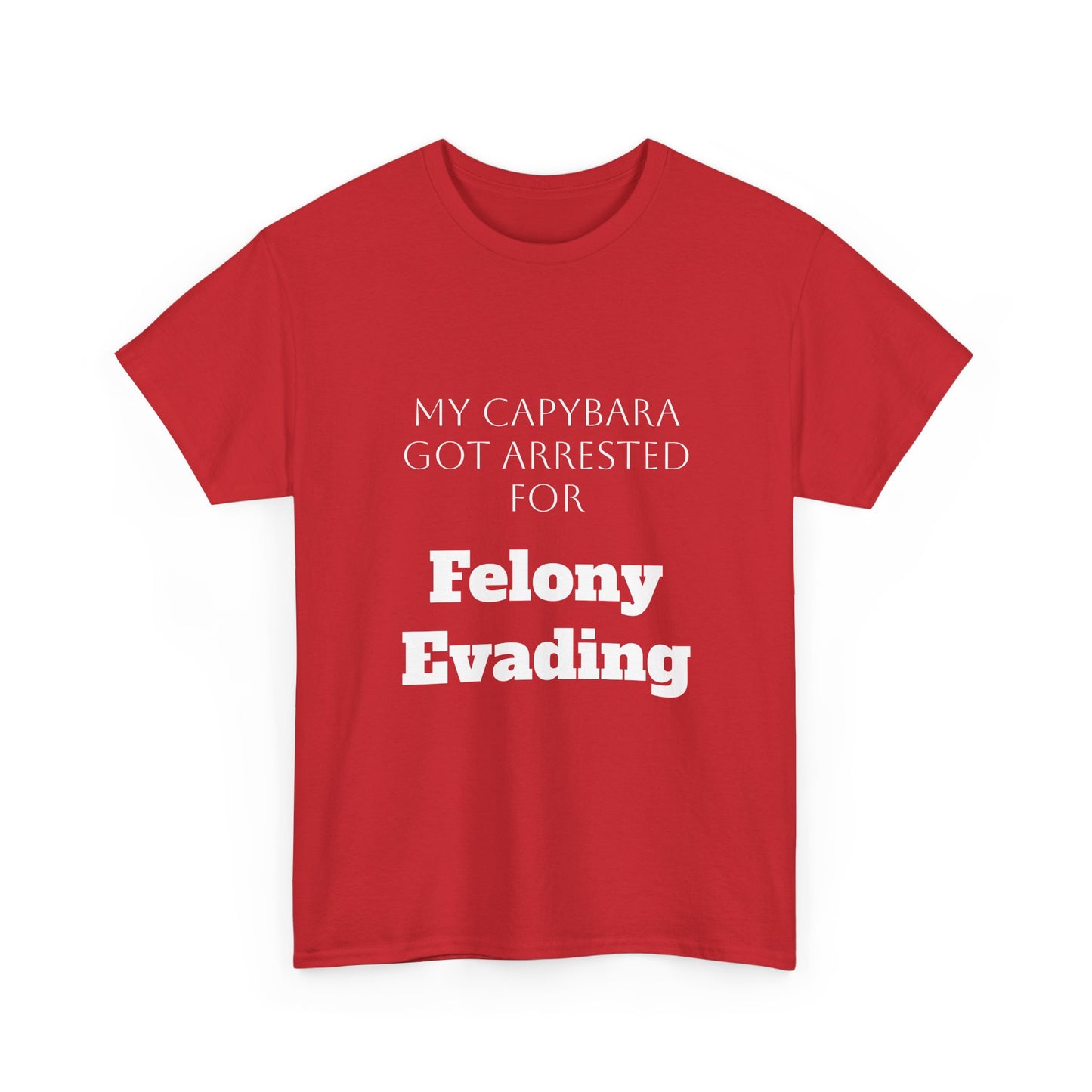 Capybara Mugshot Cotton T-Shirt