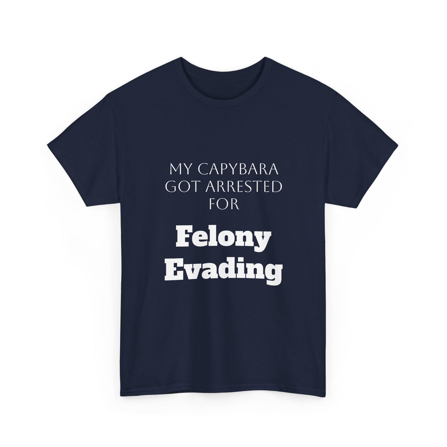 Capybara Mugshot Cotton T-Shirt