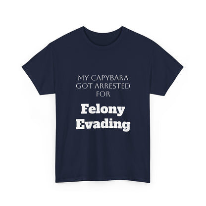 Capybara Mugshot Cotton T-Shirt