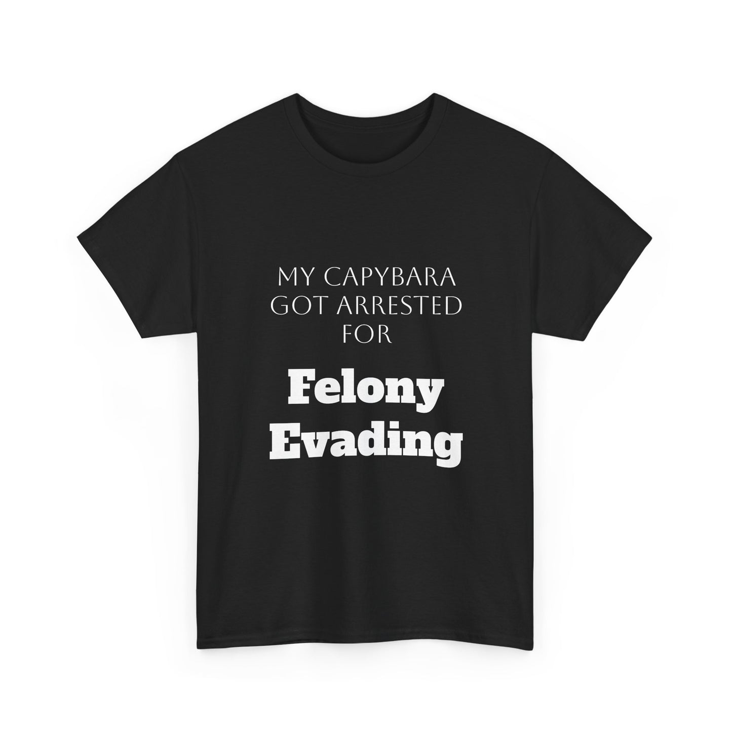 Capybara Mugshot Cotton T-Shirt
