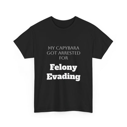 Capybara Mugshot Cotton T-Shirt