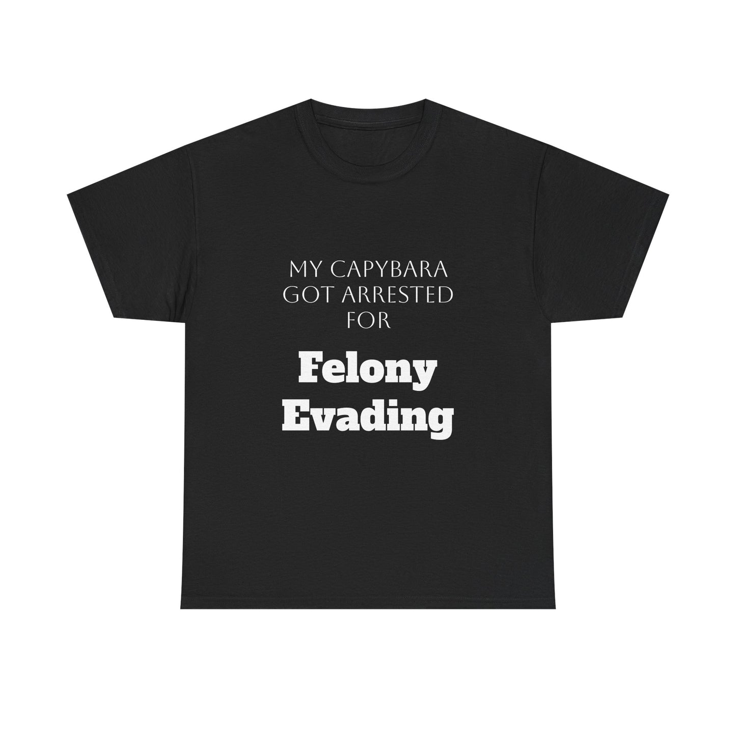 Capybara Mugshot Cotton T-Shirt