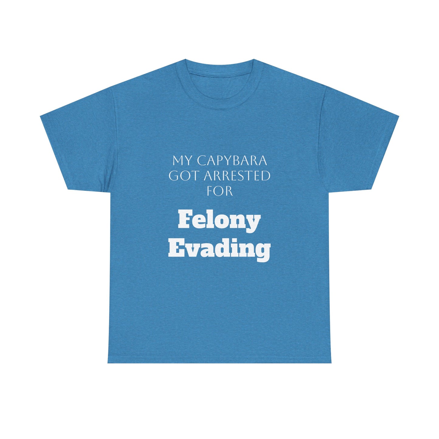 Capybara Mugshot Cotton T-Shirt
