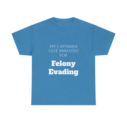 Capybara Mugshot Cotton T-Shirt