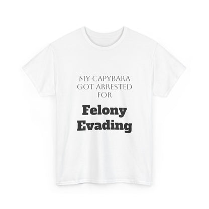 Capybara Mugshot Cotton T-Shirt