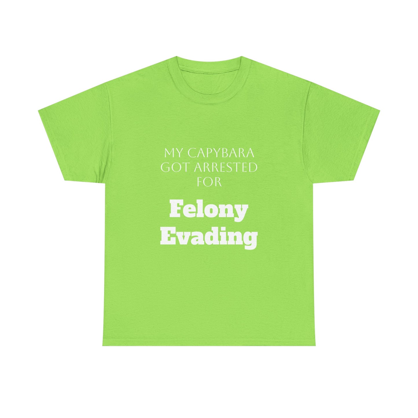 Capybara Mugshot Cotton T-Shirt