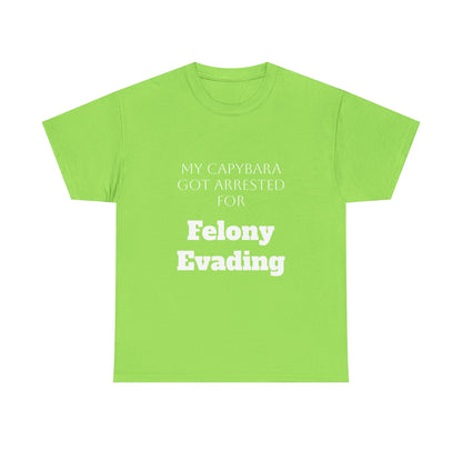 Capybara Mugshot Cotton T-Shirt