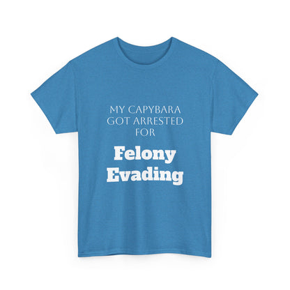Capybara Mugshot Cotton T-Shirt