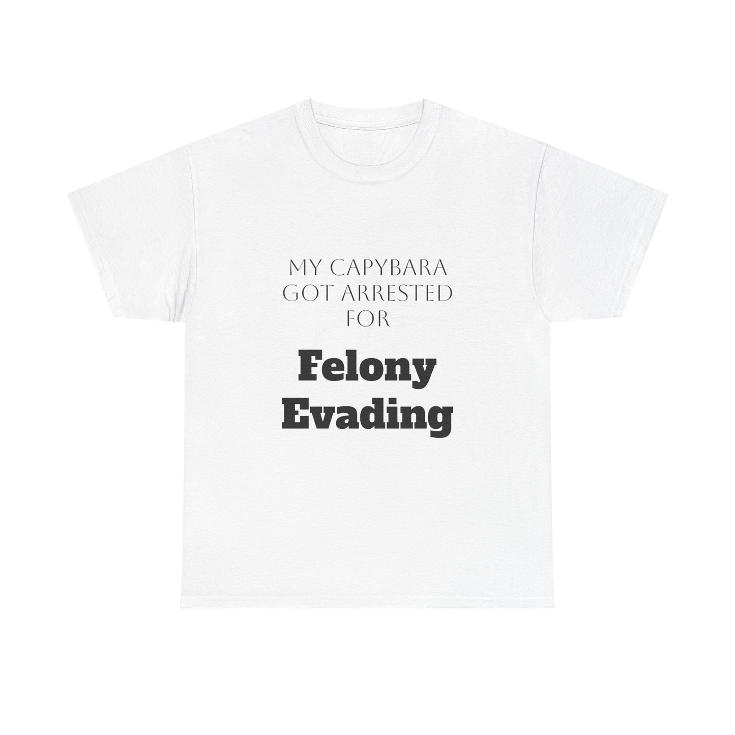 Capybara Mugshot Cotton T-Shirt
