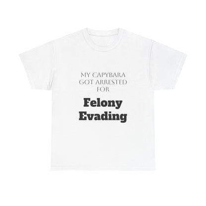 Capybara Mugshot Cotton T-Shirt